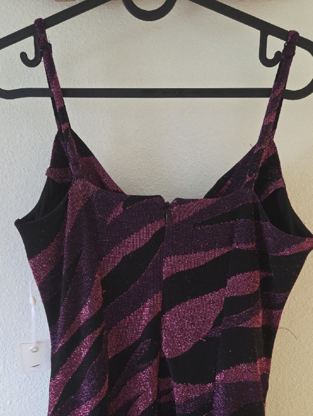 Siena Studio Purple & Black Zebra-Print Cowl Neck Midi Dress - Picture 7 of 9